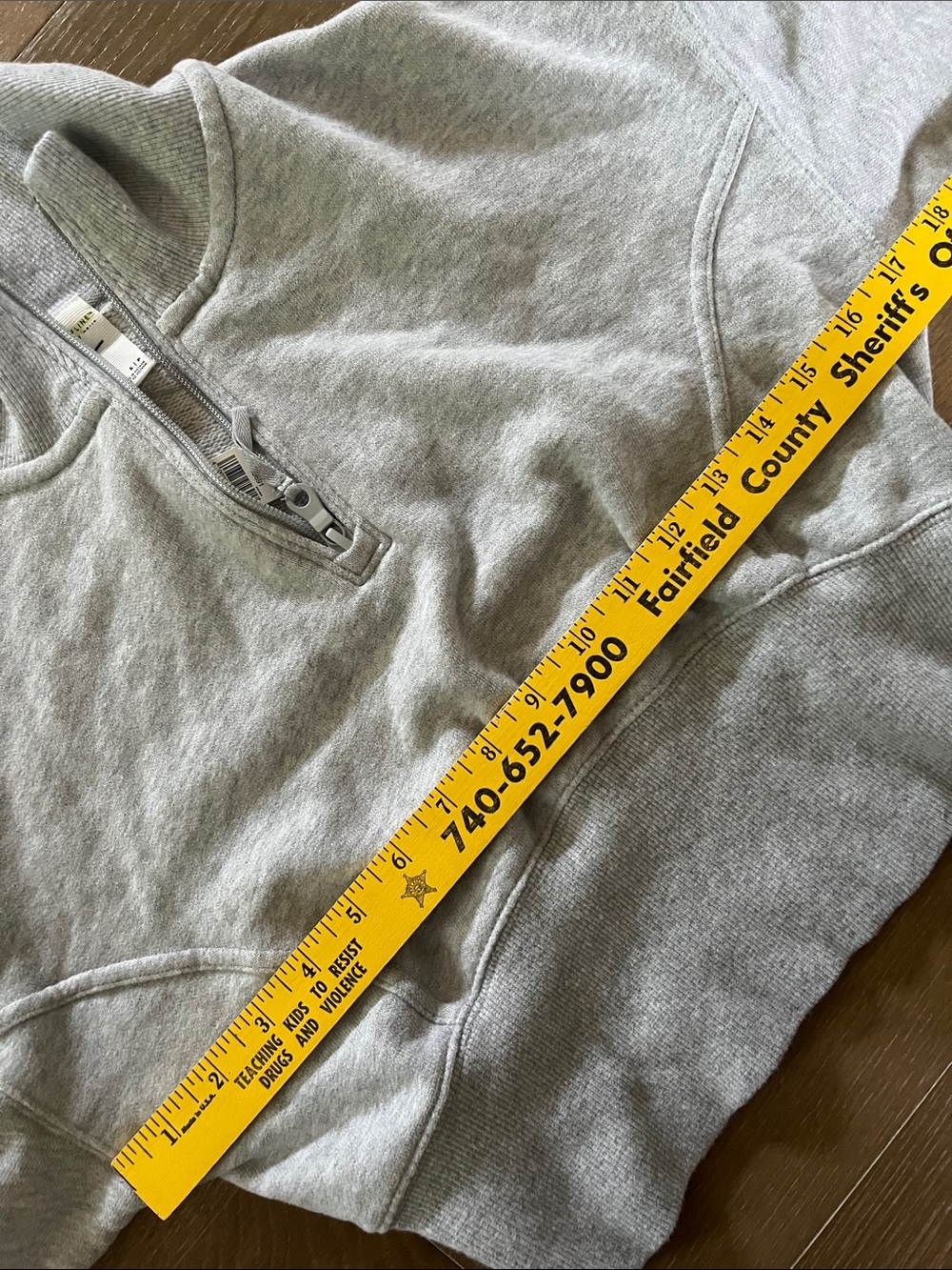 NWT Offline by aerie Light Heather Gray Cropped Sweatshirt size small - Picture 7 of 8